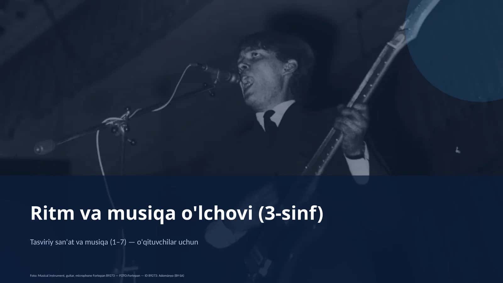 Ritm va musiqa o'lchovi (3-sinf) 1
