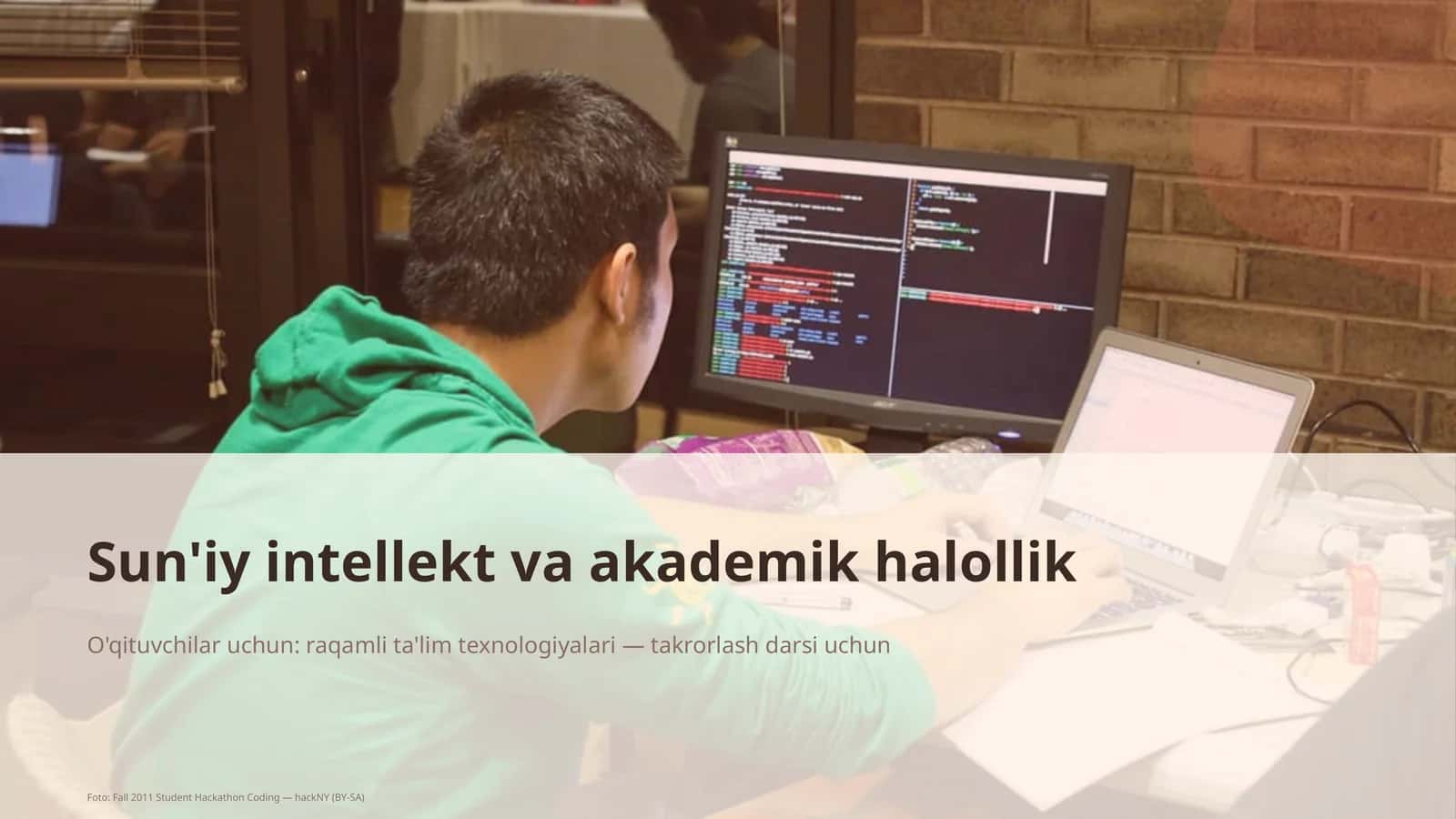 Sun'iy intellekt va akademik halollik 1