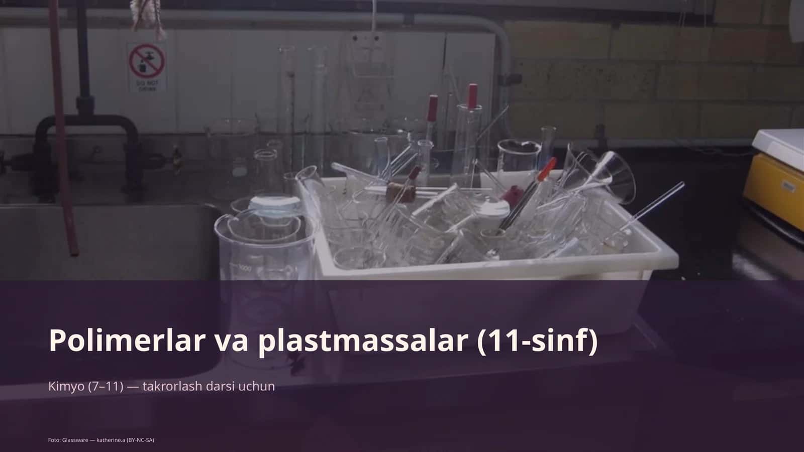 Polimerlar va plastmassalar (11-sinf) 1
