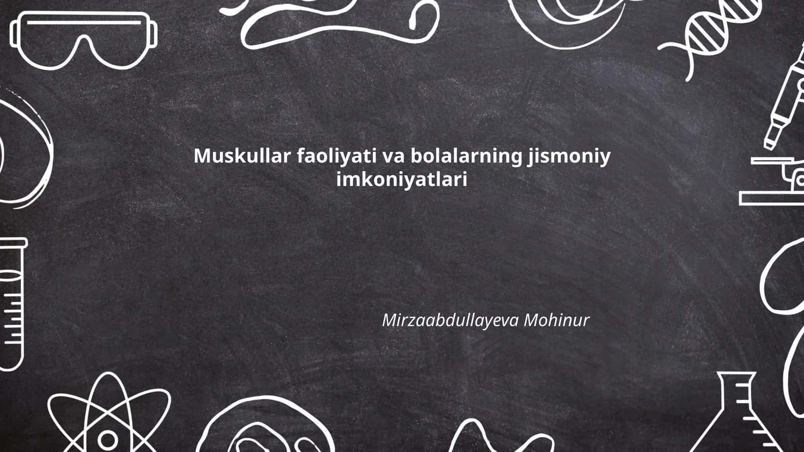 Mushaklarning anatomiyasi va funksiyalari 1