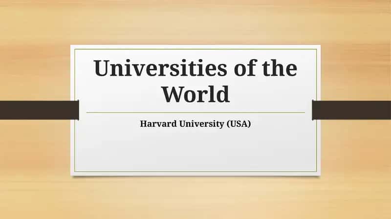 Universities of the World 1