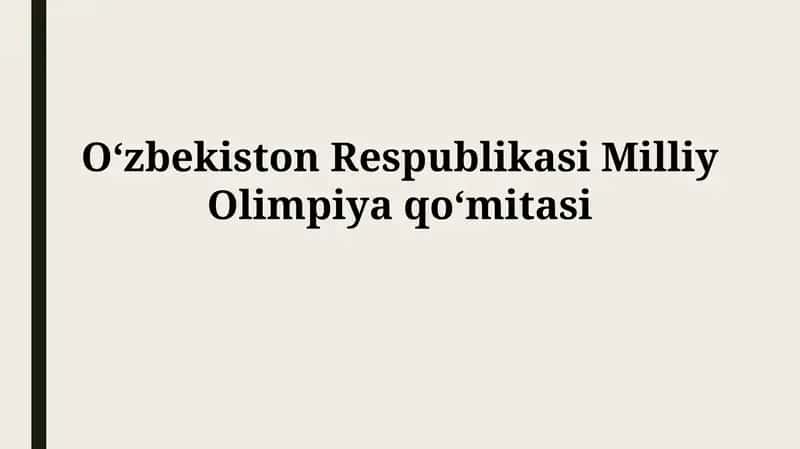 O'zbekiston Respublikasi Milliy Olimpiyaqo‘mitasi 1