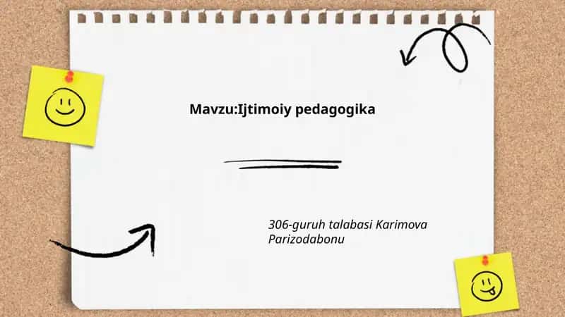 Ijtimoiy Pedagogika 1