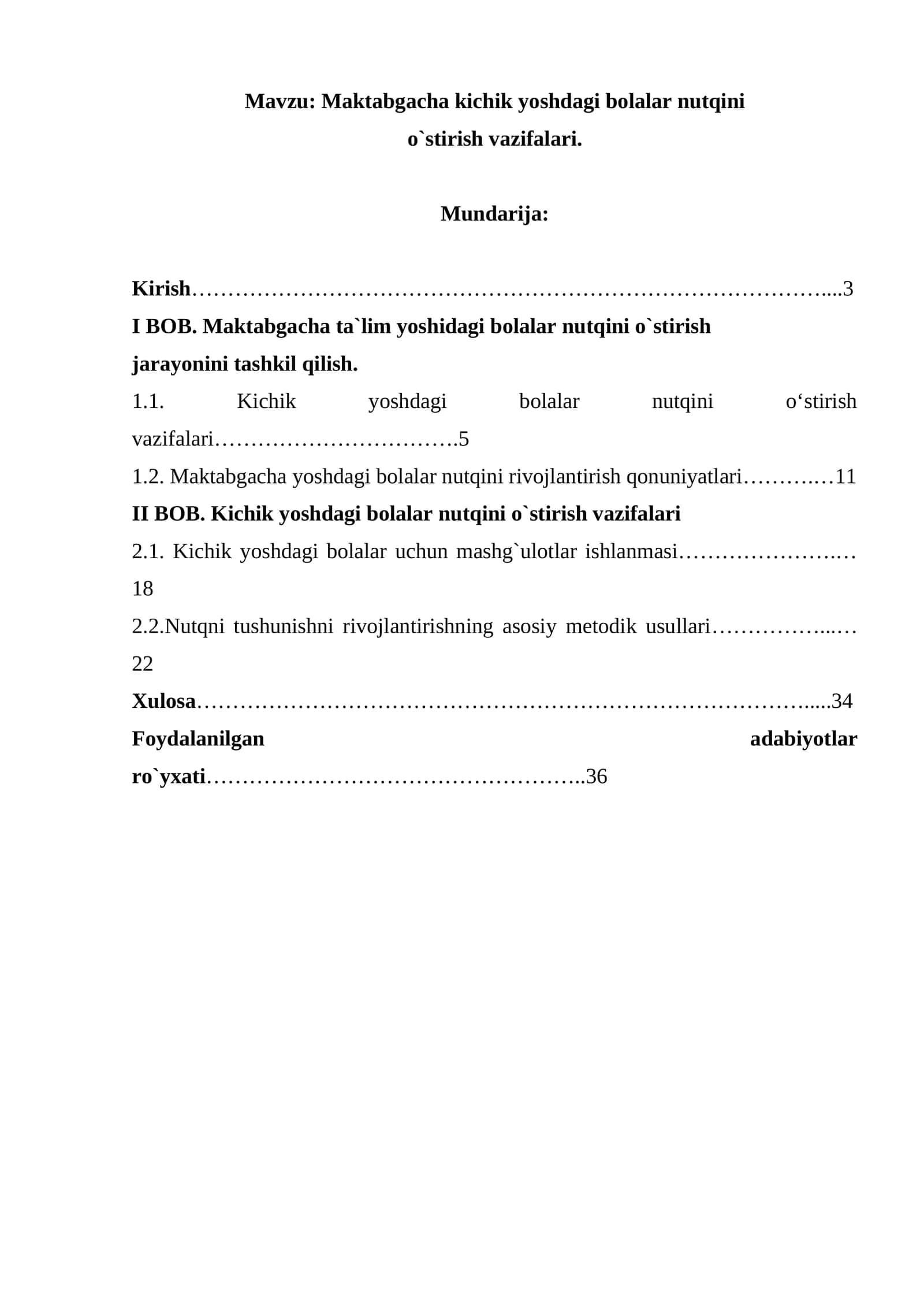 Maktabgacha kichik yoshdagi bolalar nutqini o`stirish vazifalari 1