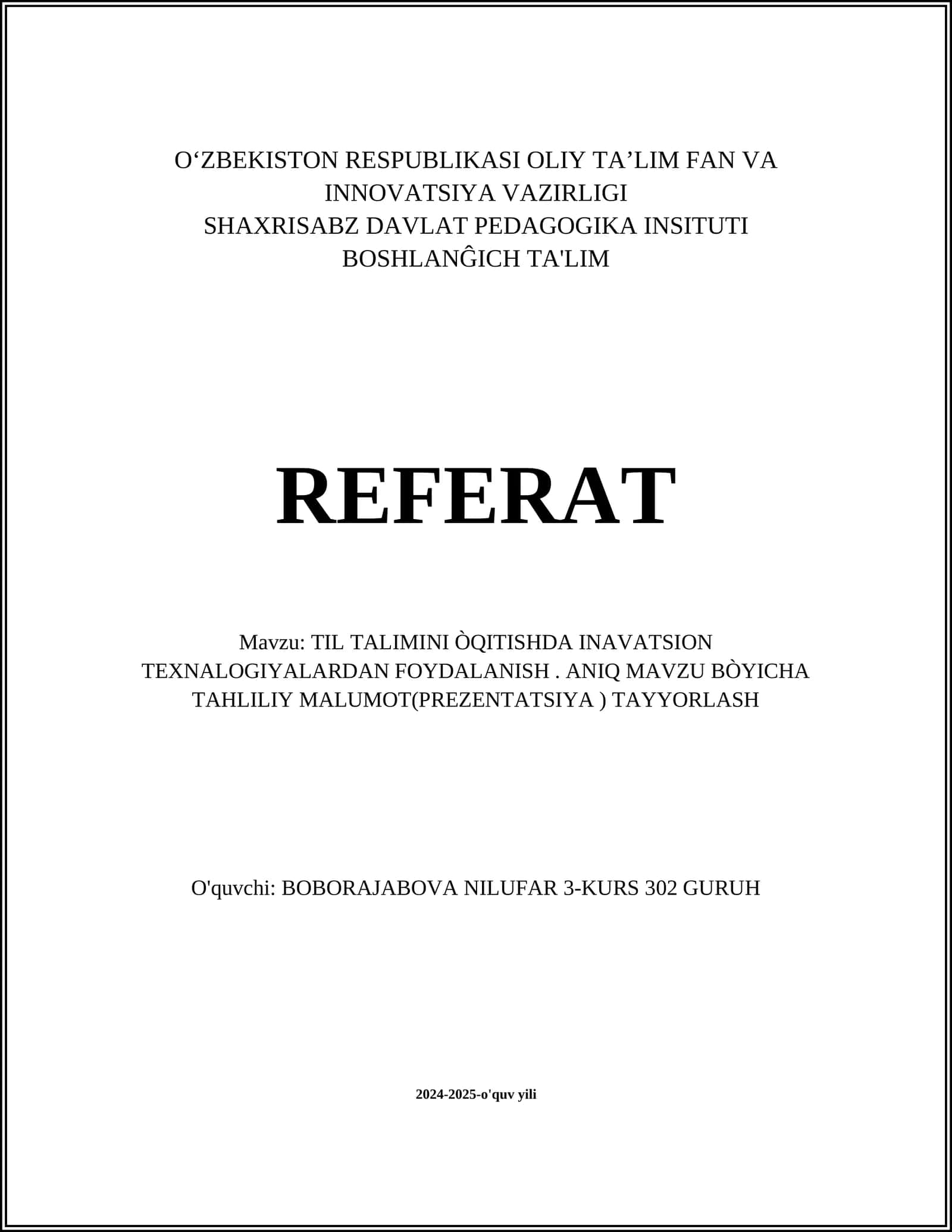 Interaktiv ta'lim texnologiyalari 1