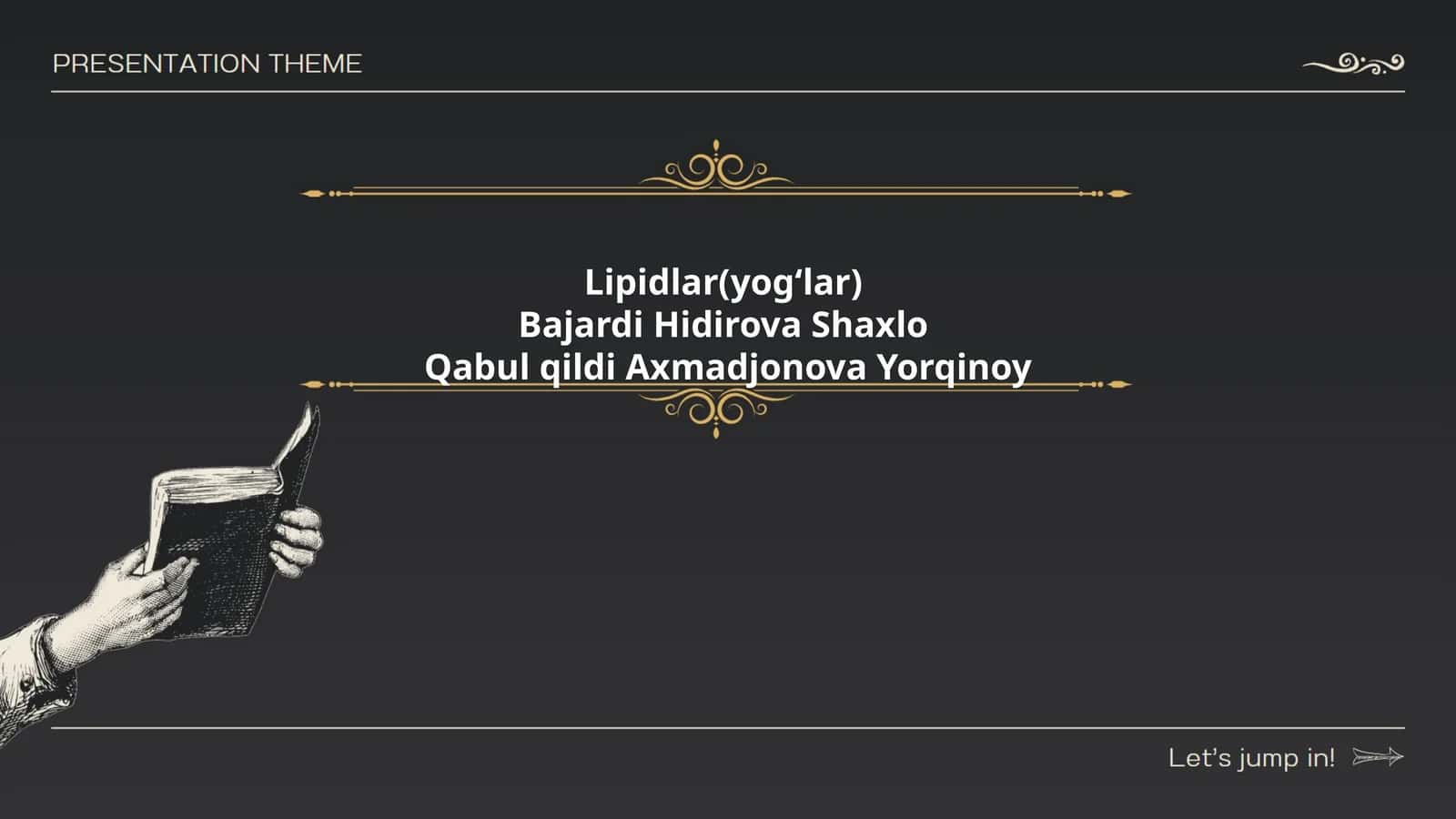 Lipidlar(yogʻlar) 1