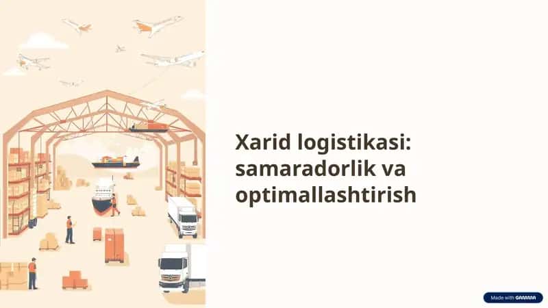 Xarid logistikasi 1