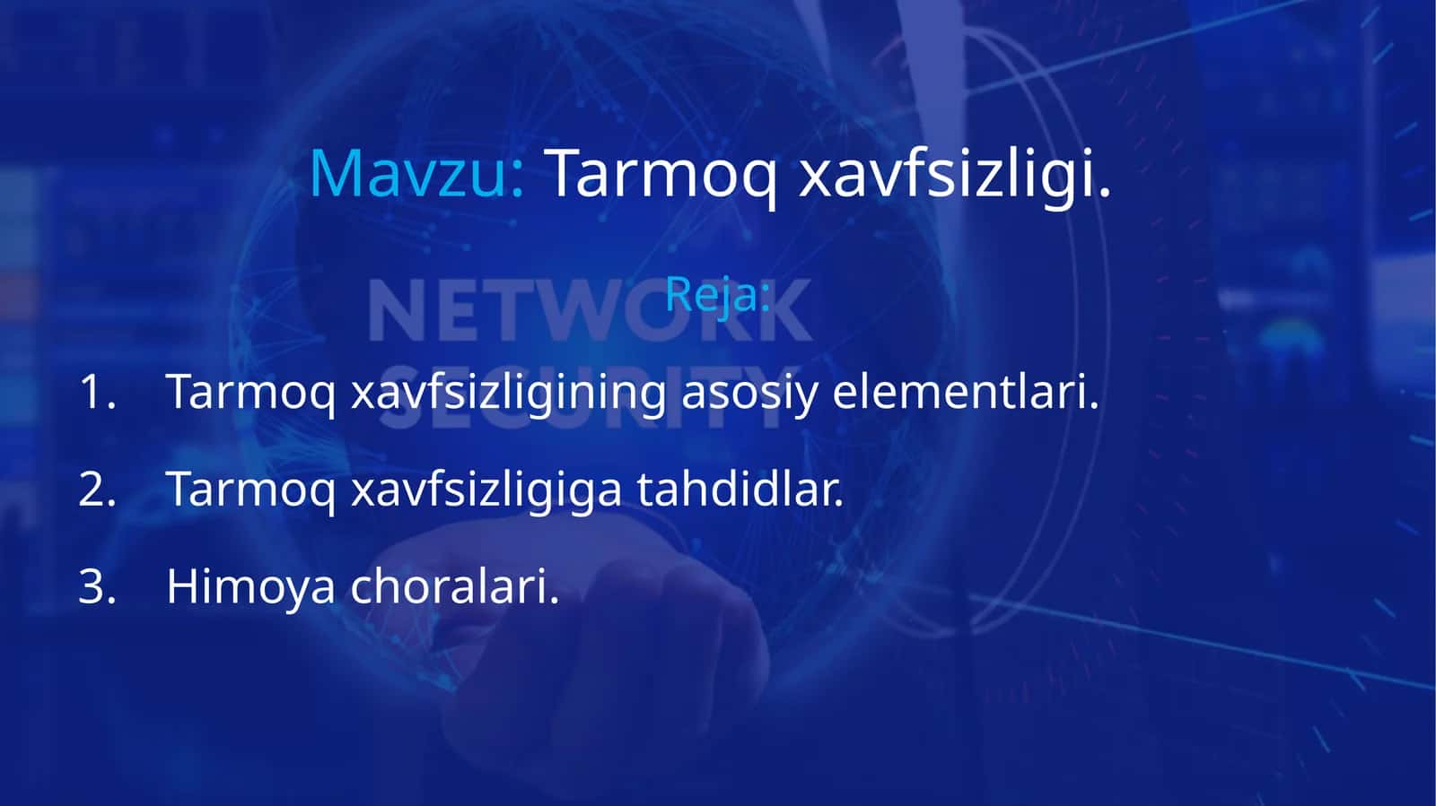 Tarmoq xavfsizligi 1