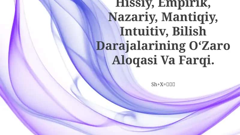 Bilimning tabiati 1