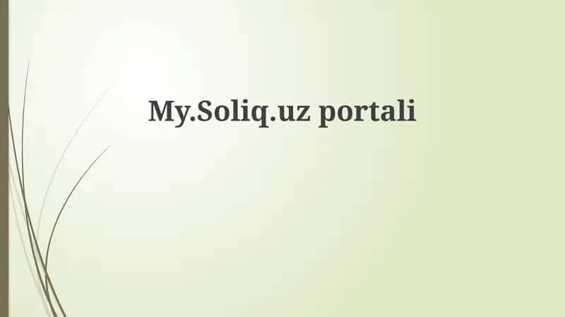 My.soliq.uz portali 1