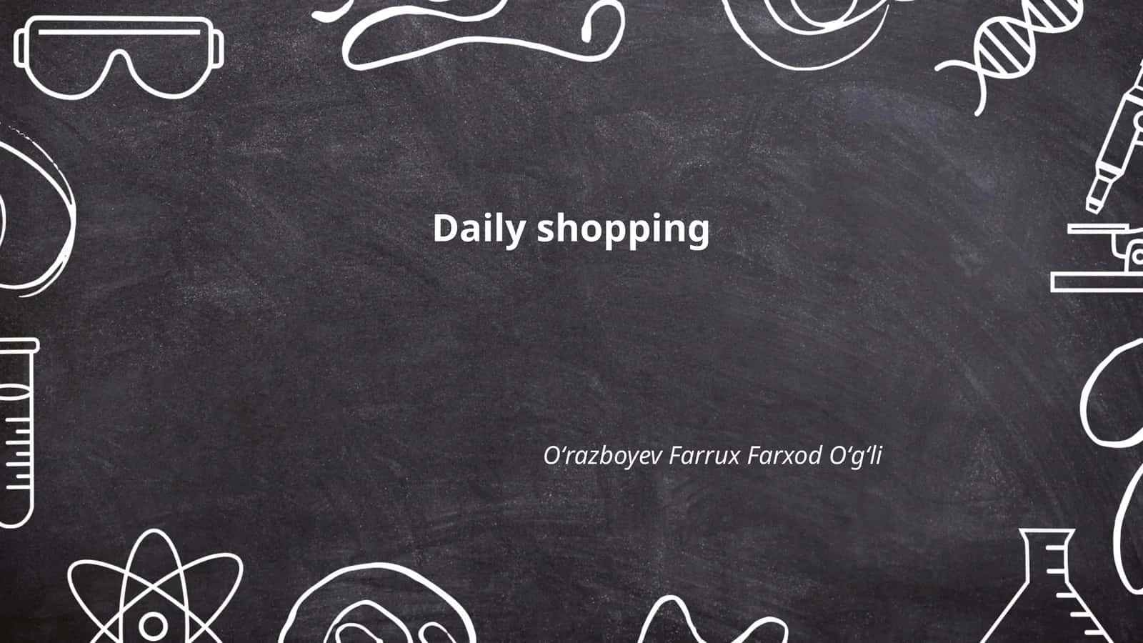 Daily shopping 1