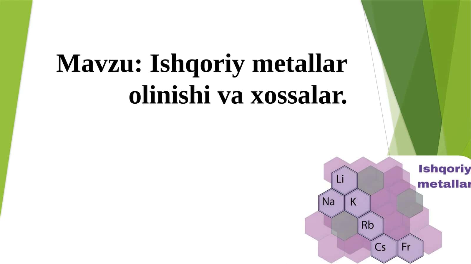 Ishqoriymetallarolinishivaxossalar 1