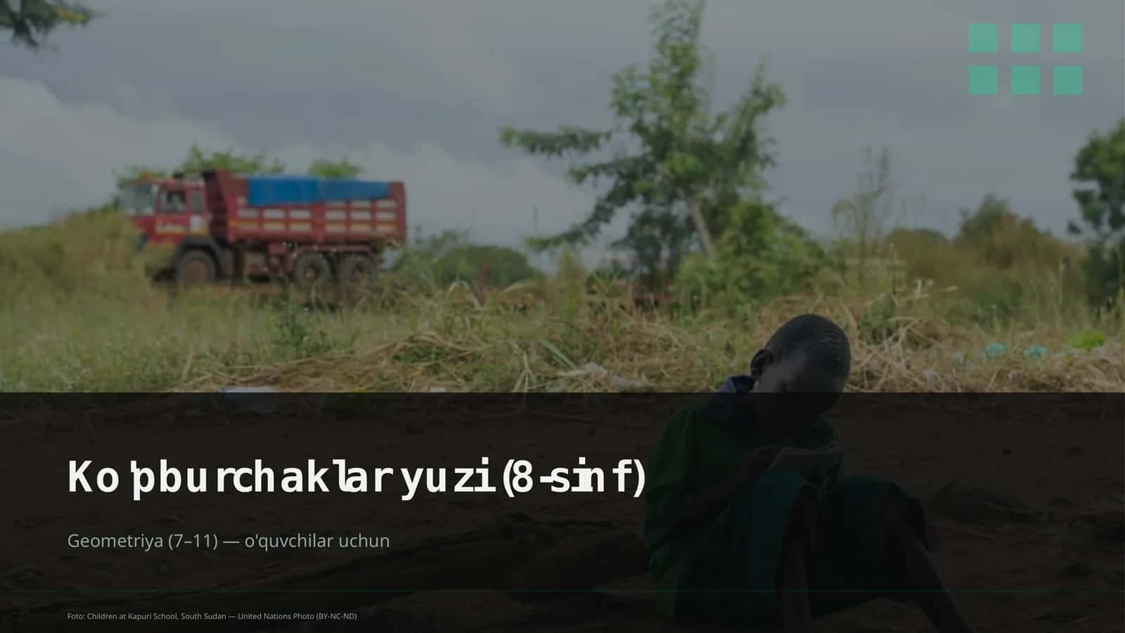 Ko'pburchaklar yuzi (8-sinf) 1