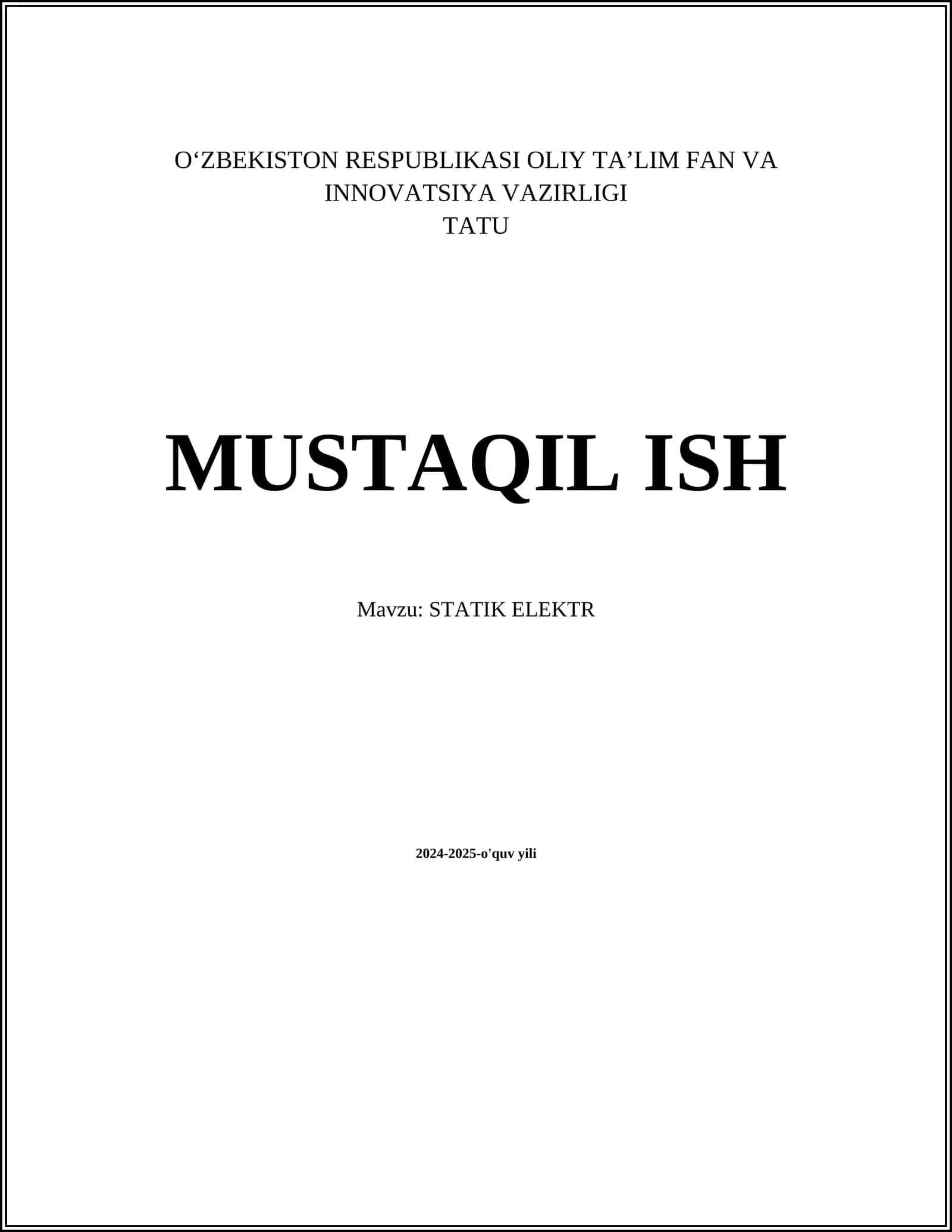 STATIK ELEKTR 1