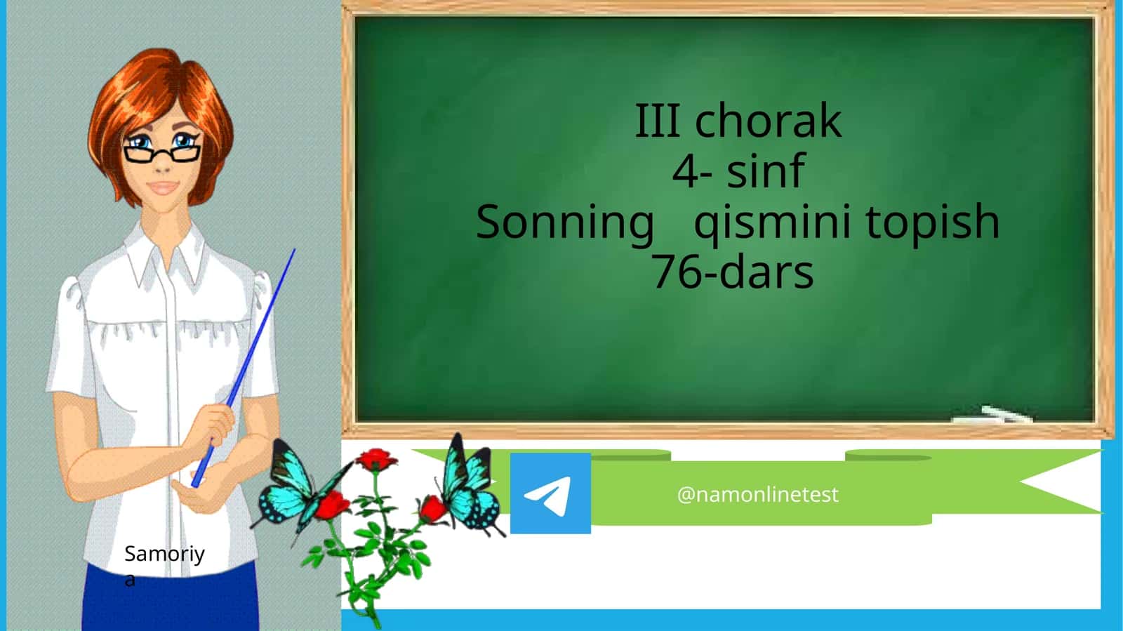 Sonning qismini topish 1