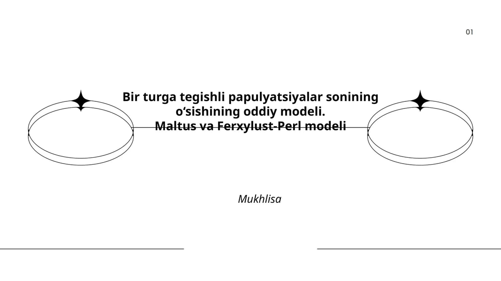 Maltus populyatsiyasi modeli 1