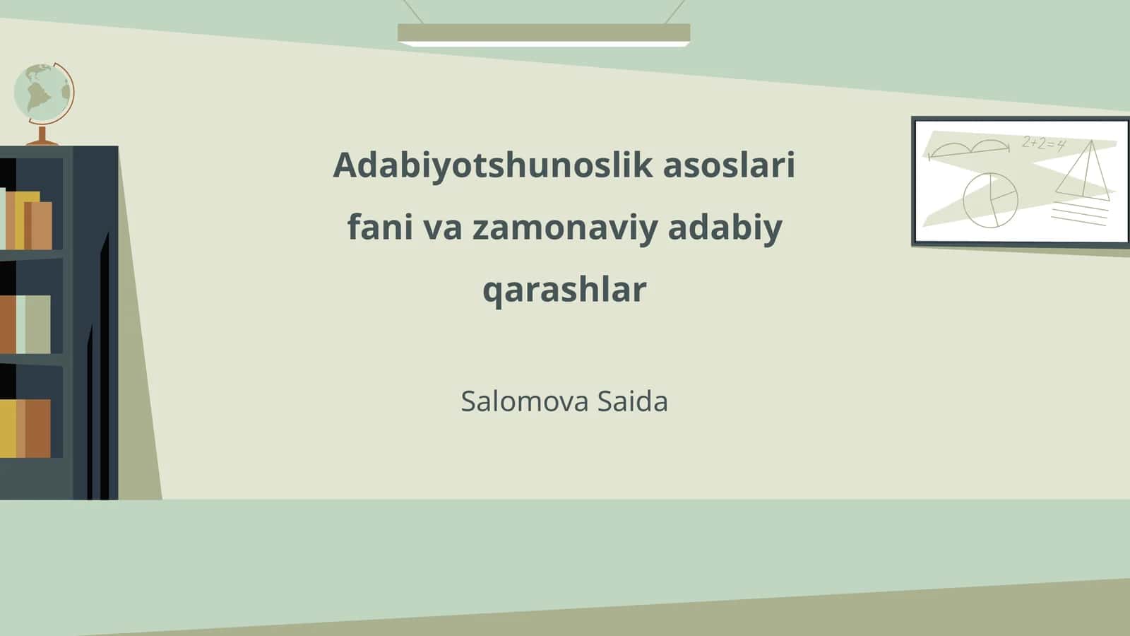 Adabiyotshunoslikning tarixi va rivojlanishi 1