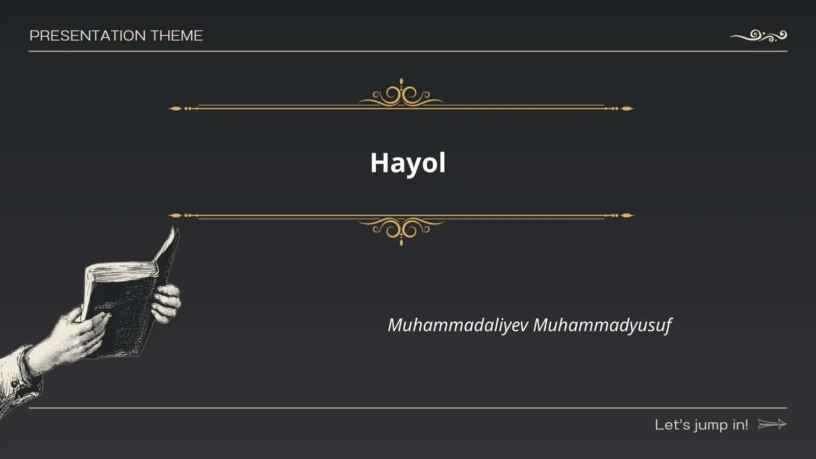 Hayol va tafakkur 1