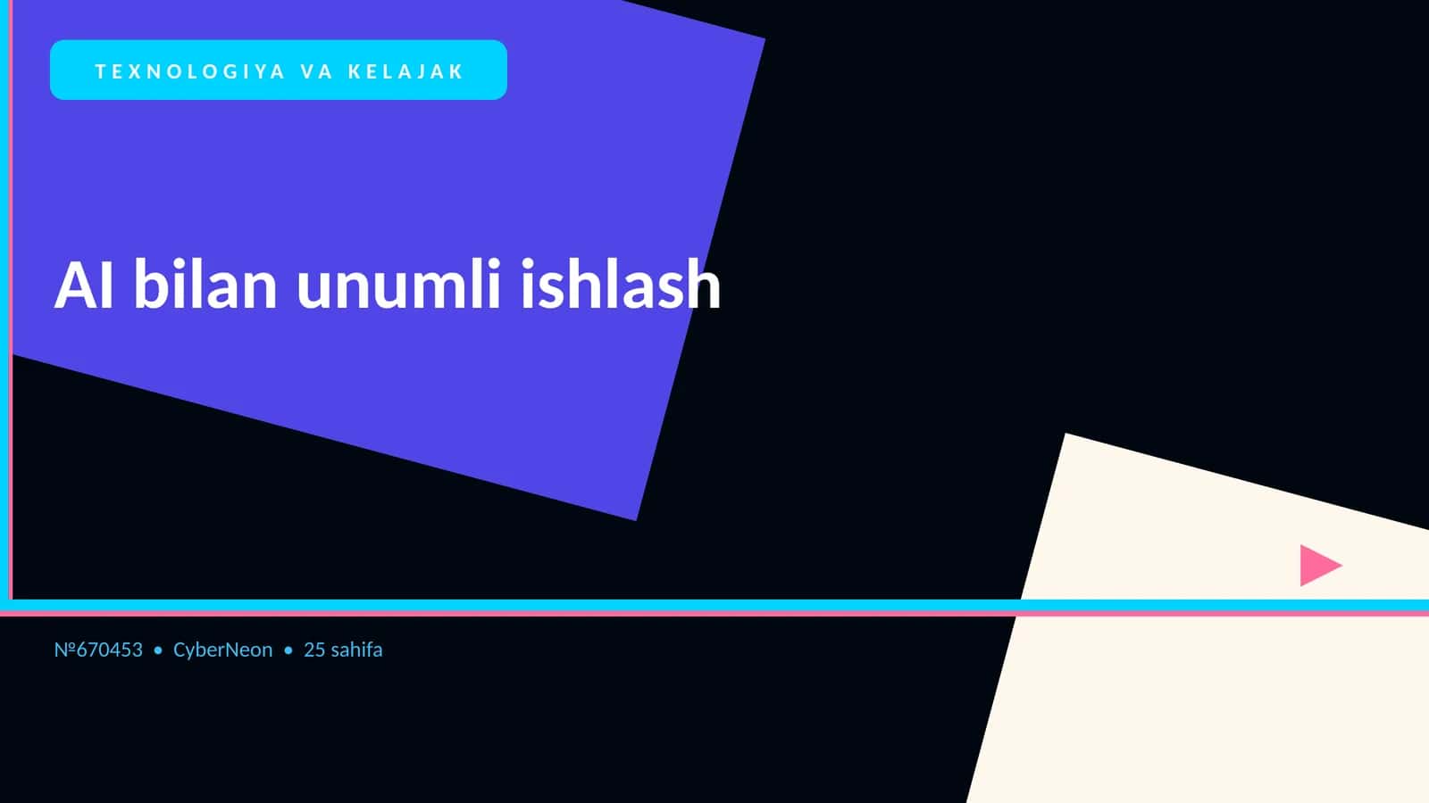 AI bilan unumli ishlash 1