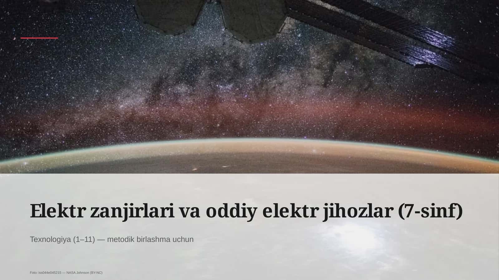 Elektr zanjirlari va oddiy elektr jihozlar (7-sinf) 1