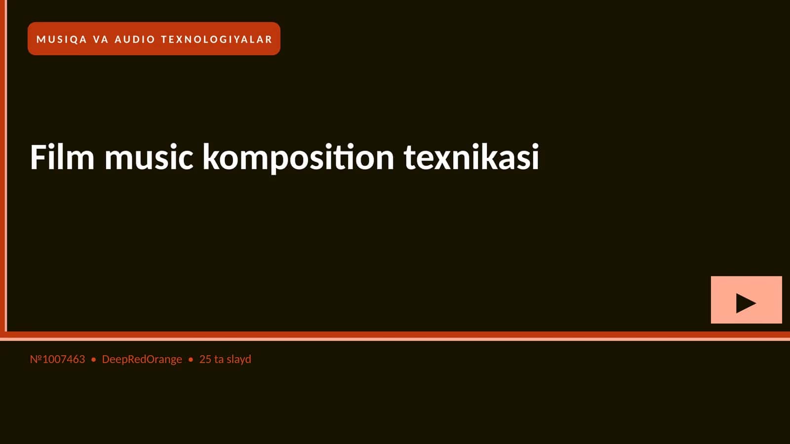 Film music komposition texnikasi 1