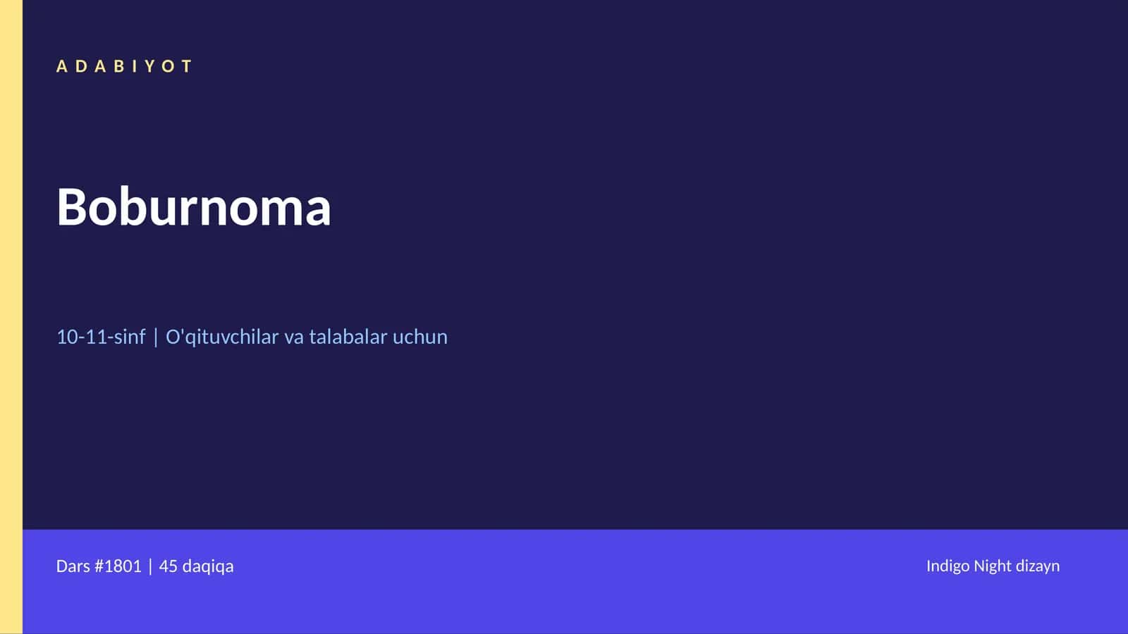Boburnoma 1