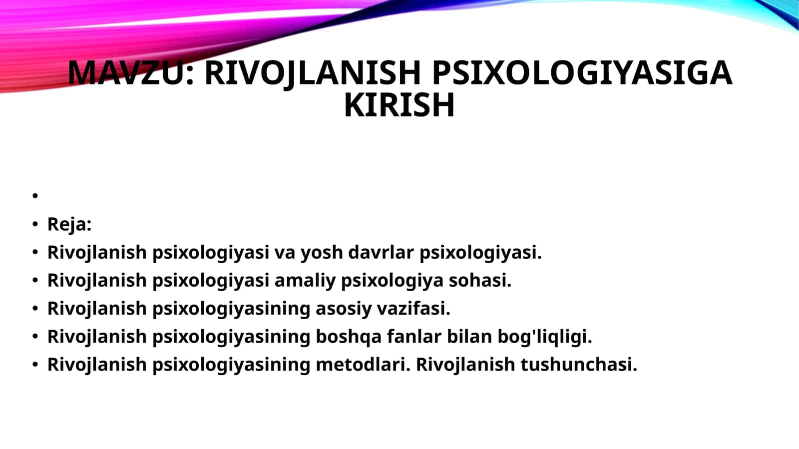 RIVOJLANISH PSIXOLOGIYASIGA 1
