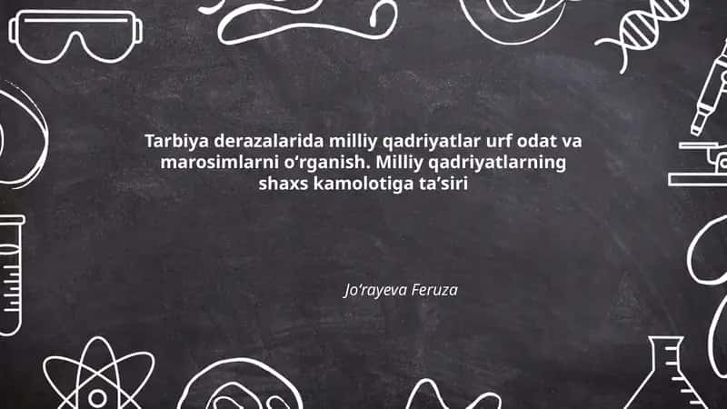 Tarbiya derazalarida milliy qadriyatlar 1