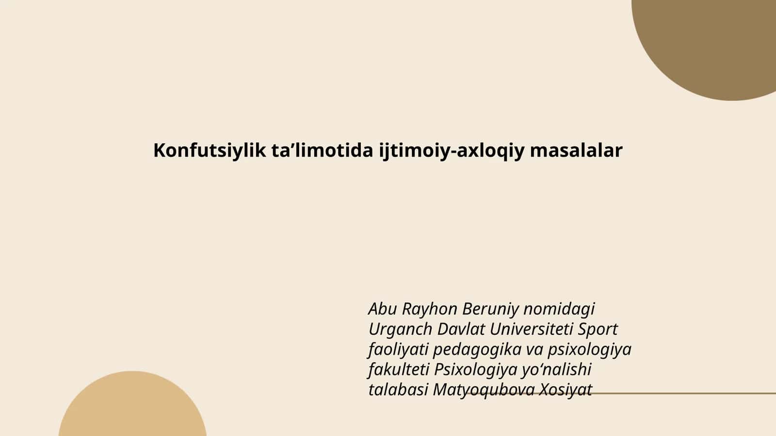 Konfutsiylik taʼlimotida ijtimoiy-axloqiy masalalar 1