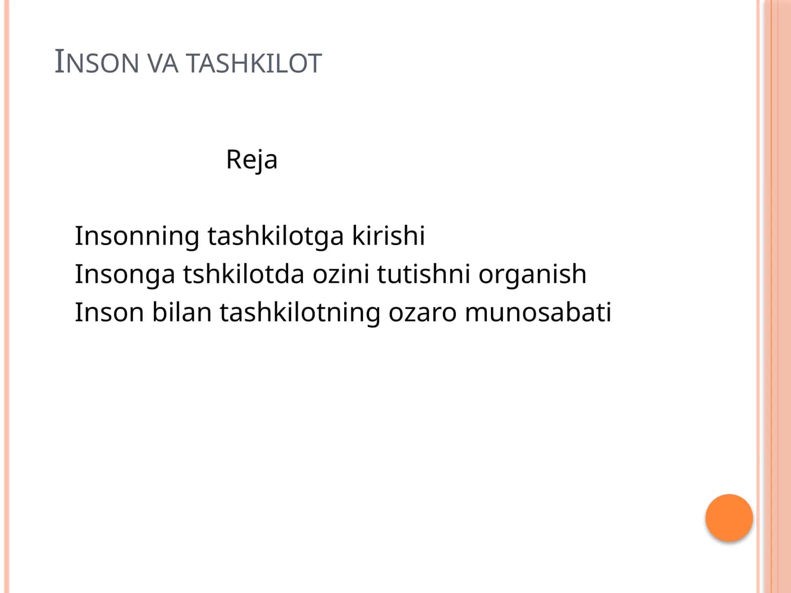 Inson va tashkilot 1