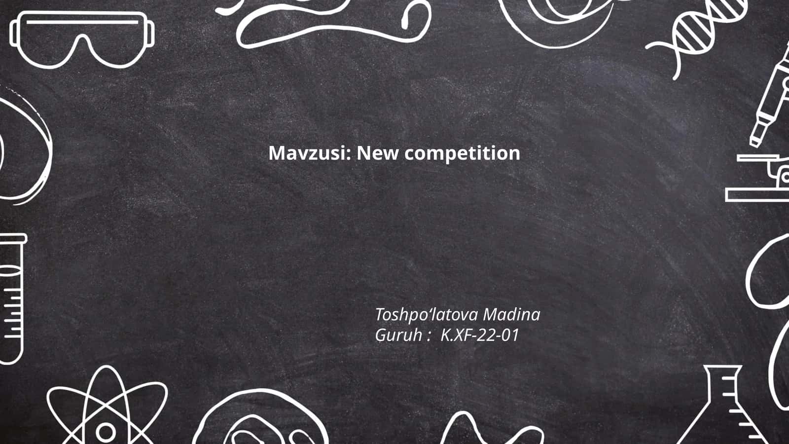 New competition 1