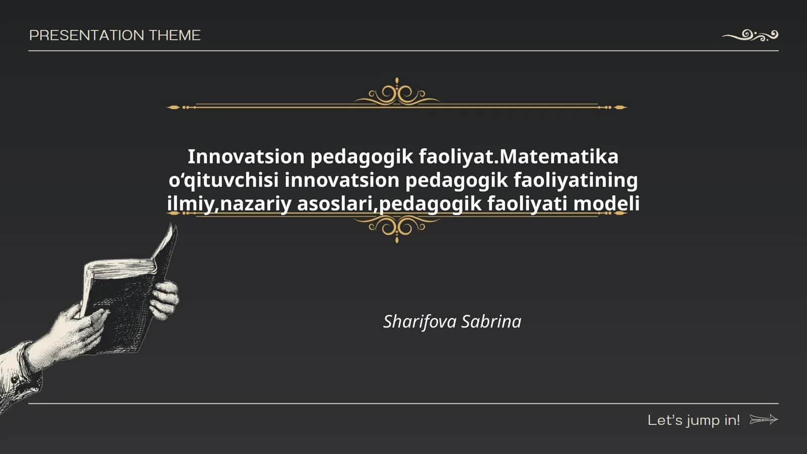 Innovatsion pedagogik faoliyat 1