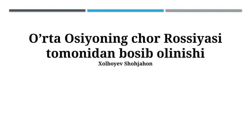 Bosqichlar va Zabt Etish 1