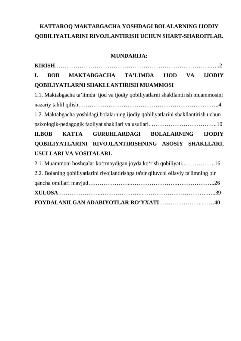 Bolalarning Ijodiy Qobiliyatlari 1