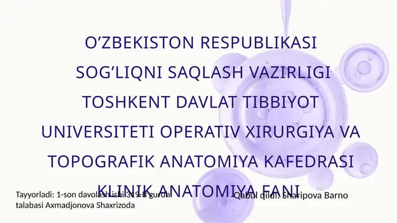 Yallig'lanish nitizimlari 1