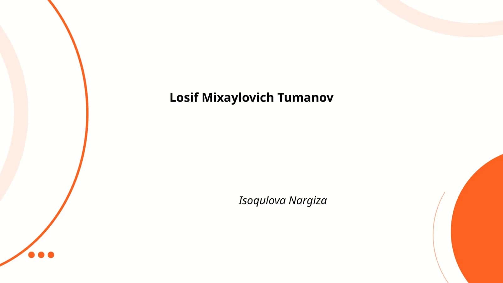 Losif Mixaylovich Tumanov 1
