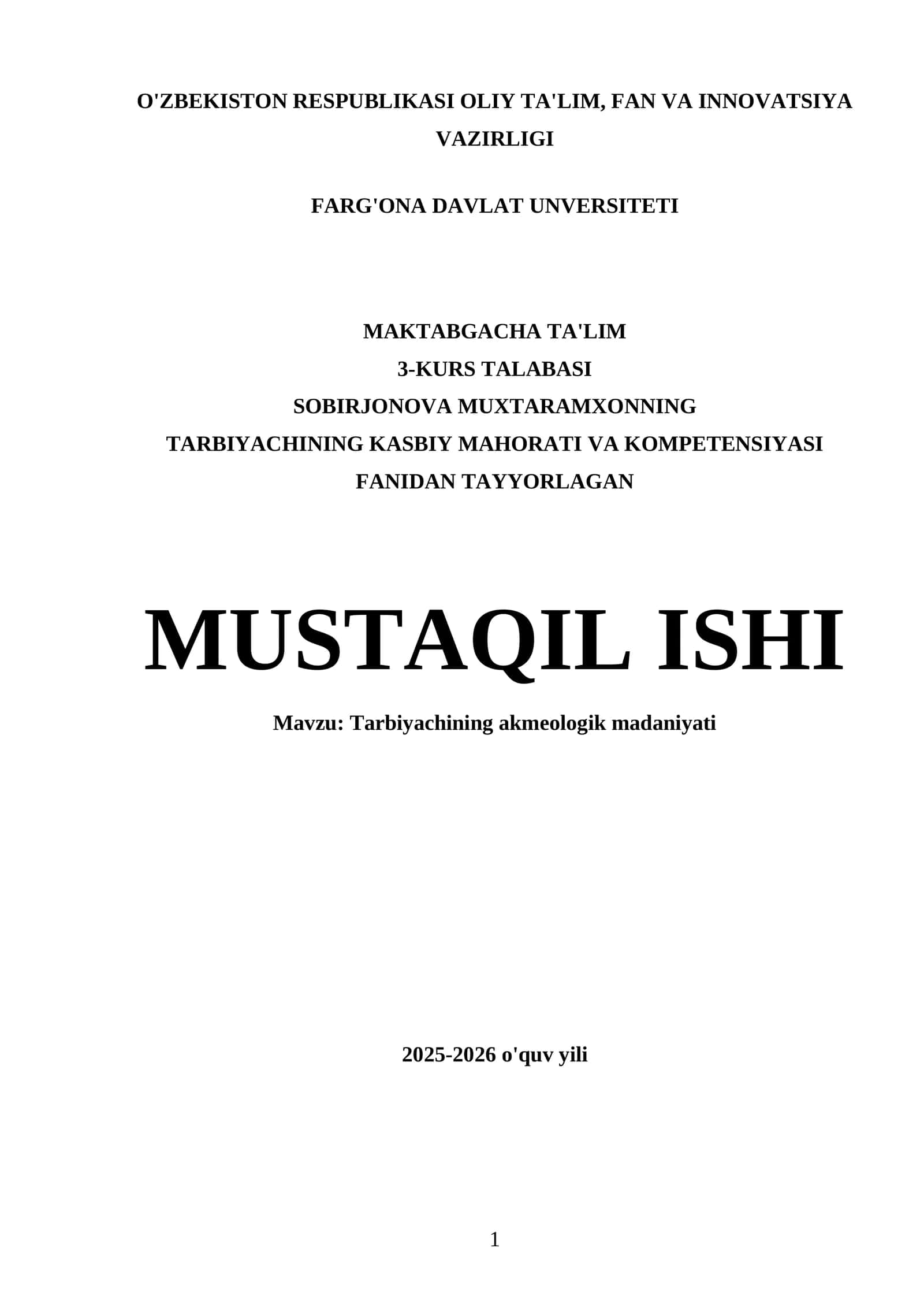 Tarbiyachining akmeologik madaniyati 1