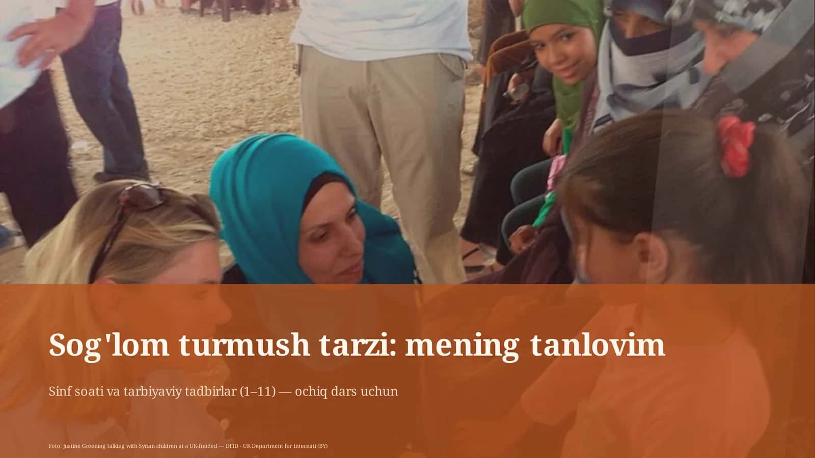 Sog'lom turmush tarzi: mening tanlovim 1