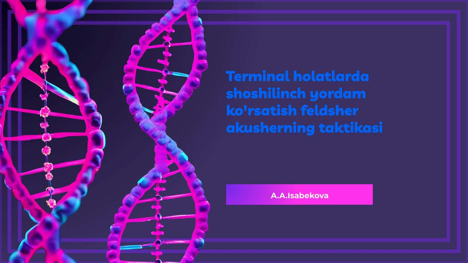 Feldsher akusherning taktikasi 1