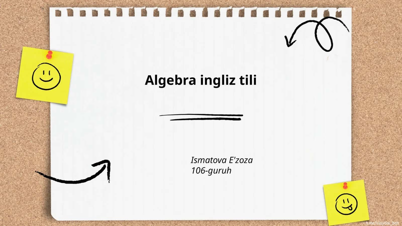 Algebra ingliz tili 1