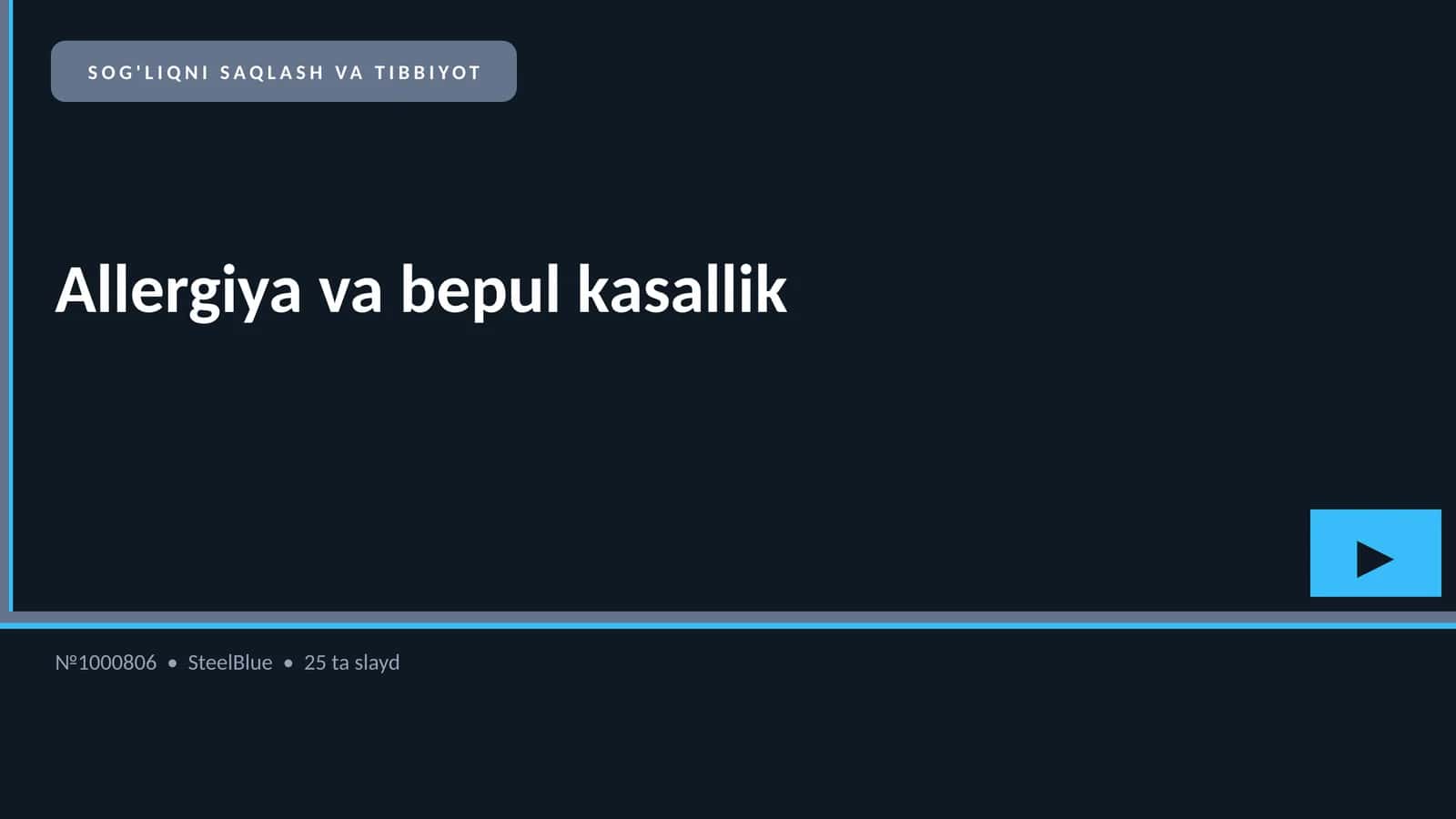 Allergiya va bepul kasallik 1