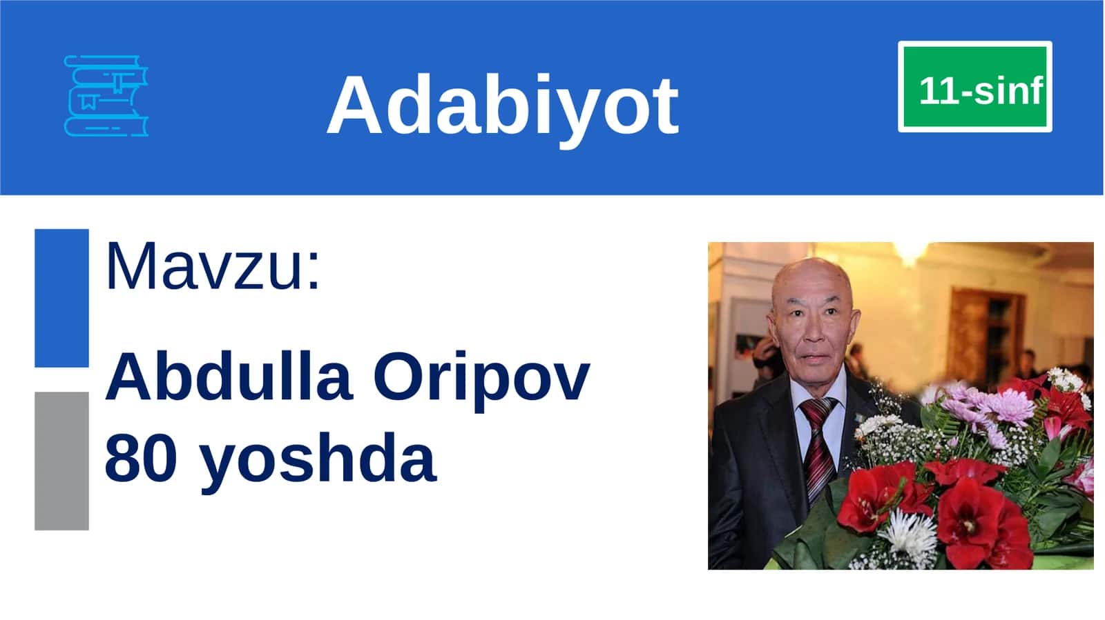 Abdulla Oripov 80 yoshda 1