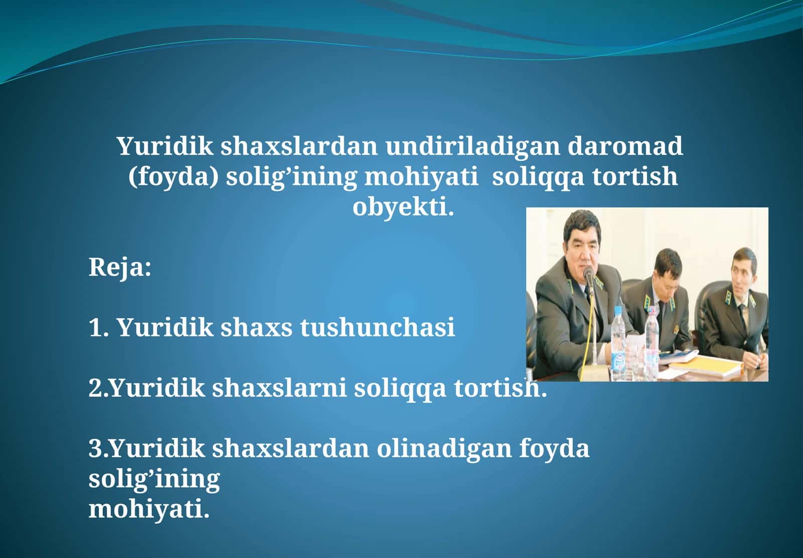 Yuridik shaxslardan undiriladigan daromad 1