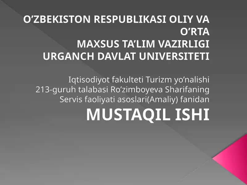 RESTORANLARDA MEHMONLAR ISHONCHI. BARLARDAGI SERVIS 1