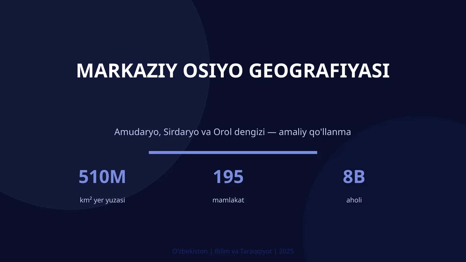 MARKAZIY OSIYO GEOGRAFIYASI 1