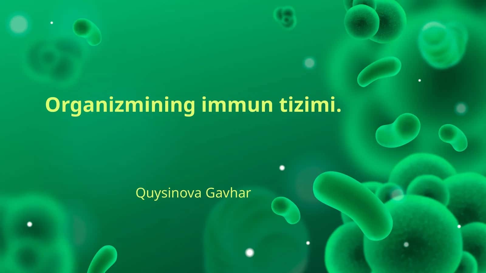 Organizmining immun tizimi 1