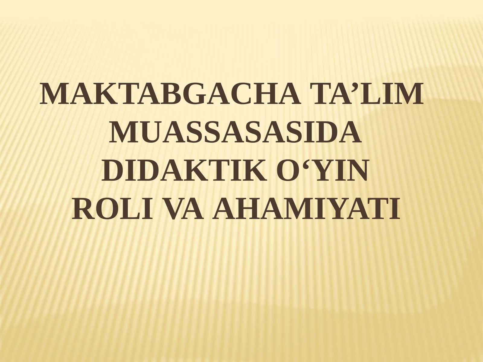 DIDAKTIK O‘YINLAR MAVZUSI 1
