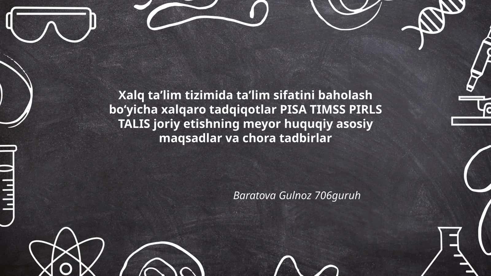 Baratova Gulnoz 706guruh 1