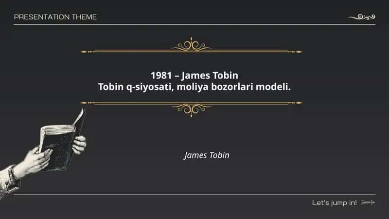 Tobin q-siyosati, moliya bozorlari modeli 1
