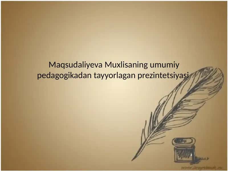 Tarbiya qonuniyatlari 1